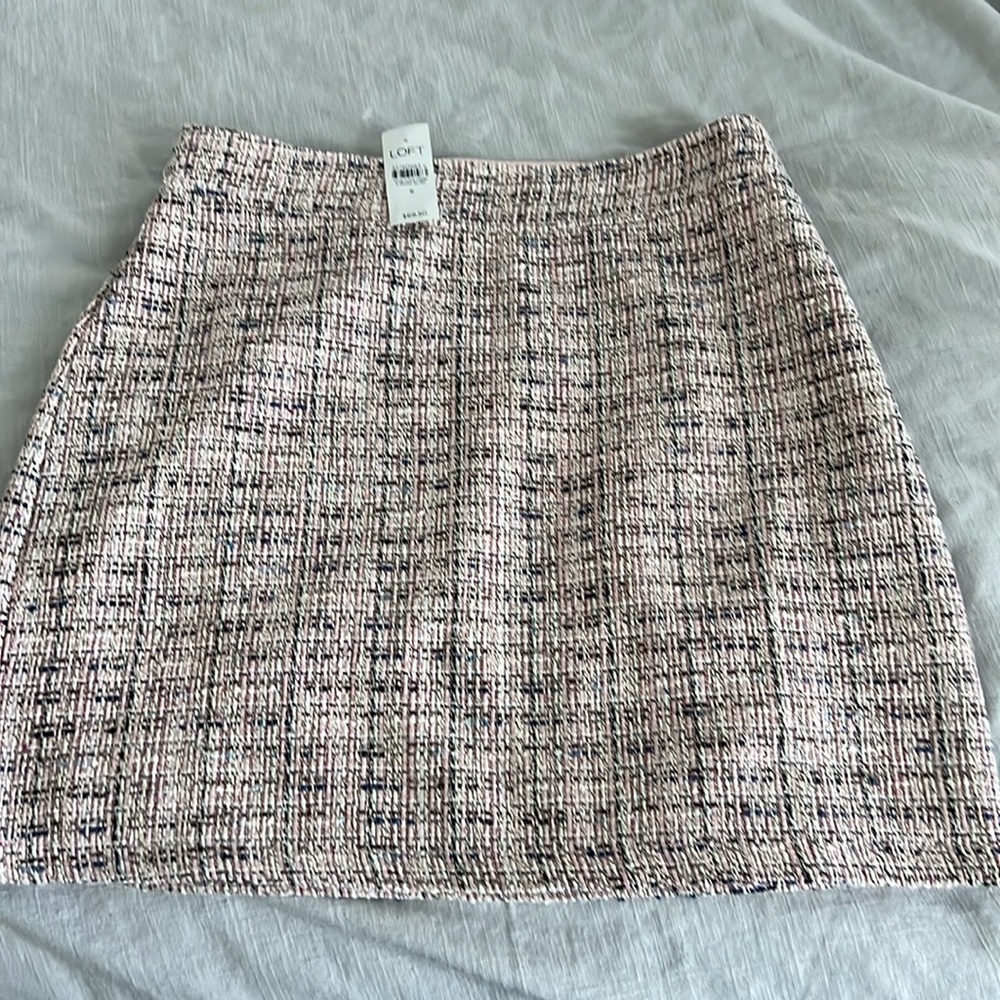 Loft Lined mini skirt. Sz 6 NWT